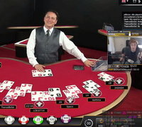 Partie de blackjack partagée sur Twitch.Tv