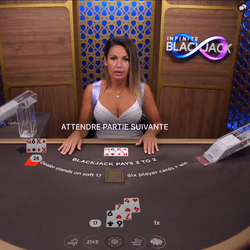 Large choix de jeux de blackjack en ligne avec croupiers en direct sur LegendPlay